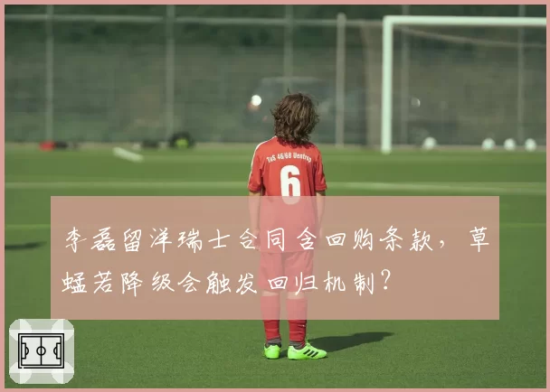 李磊留洋瑞士合同含回购条款，草蜢若降级会触发回归机制？