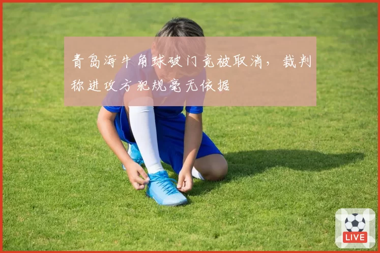 青岛海牛角球破门竟被取消,裁判称进攻方犯规毫无依据